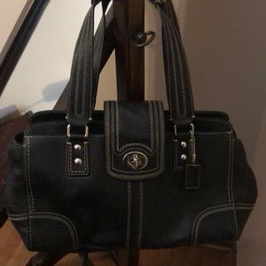 Coach Pebbled Leather Tote